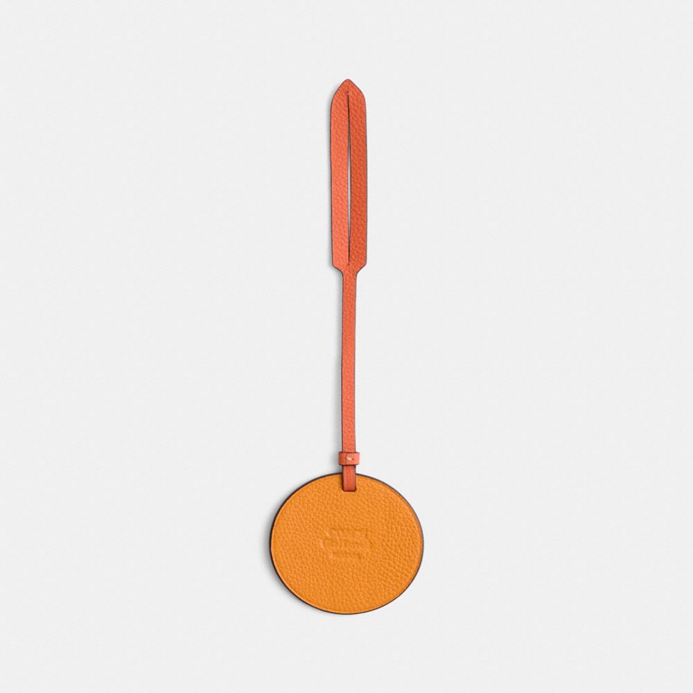 COACH®,Remade Orange Bag Charm,,Back View