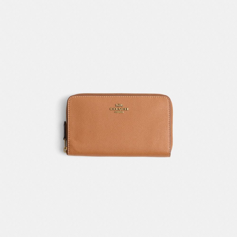 Coach Restored Medium Zip Around Wallet In Brown