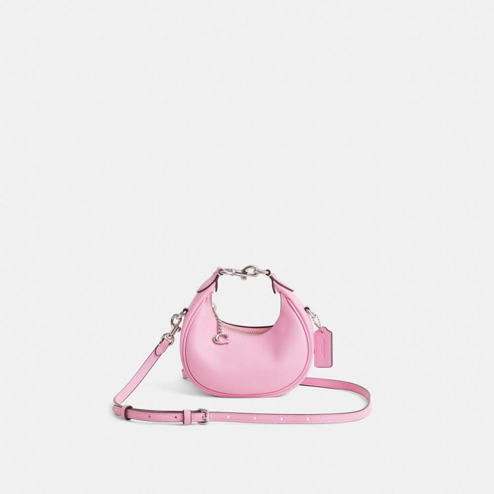 COACH®,Restored Jonie Bag,Leather,Crossbody,Metal,Logo,Compact,Sustainable,Adjustable,Brass,Day Party,,Front View