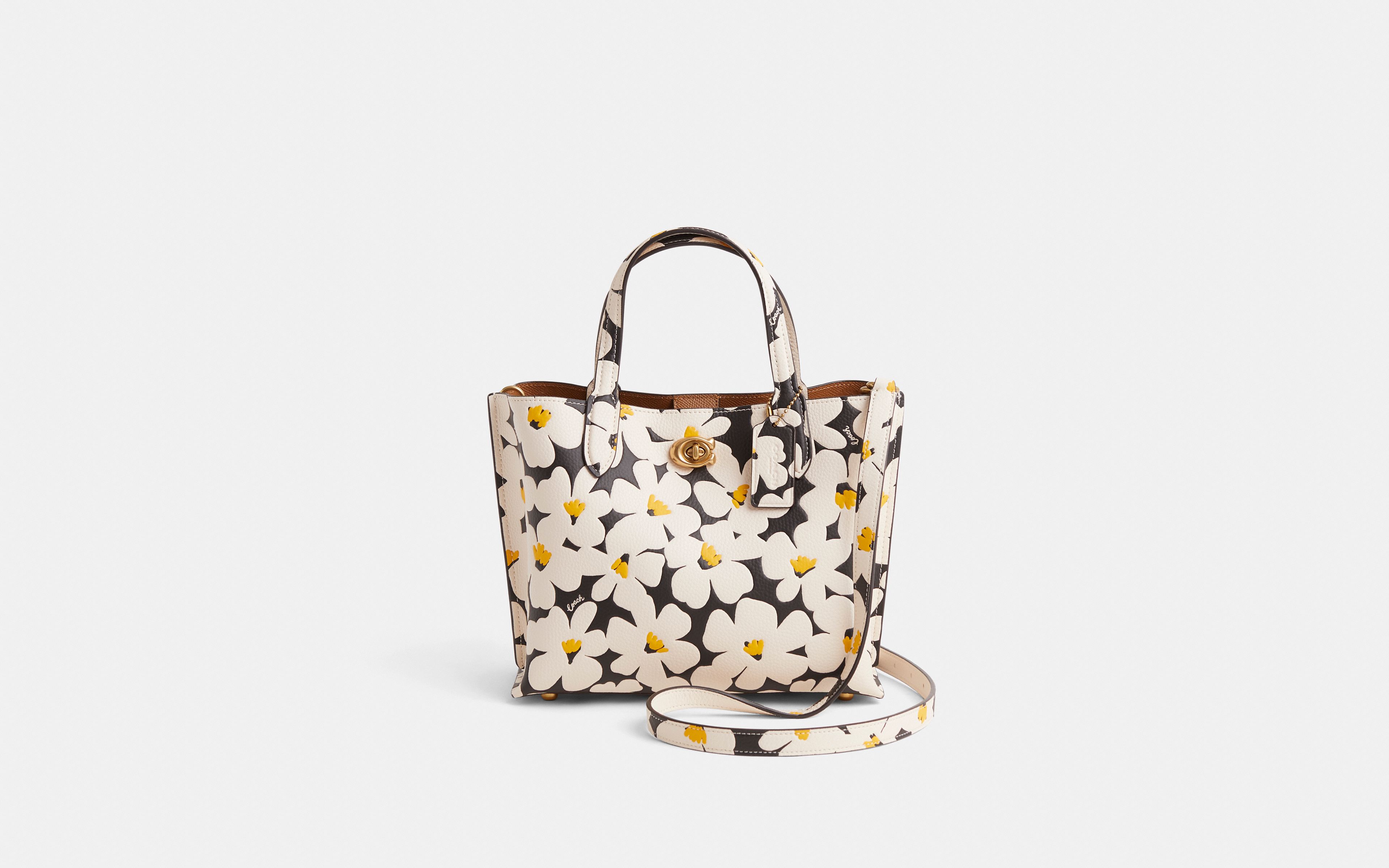 Restored Willow Tote Bag 24 With Floral Print