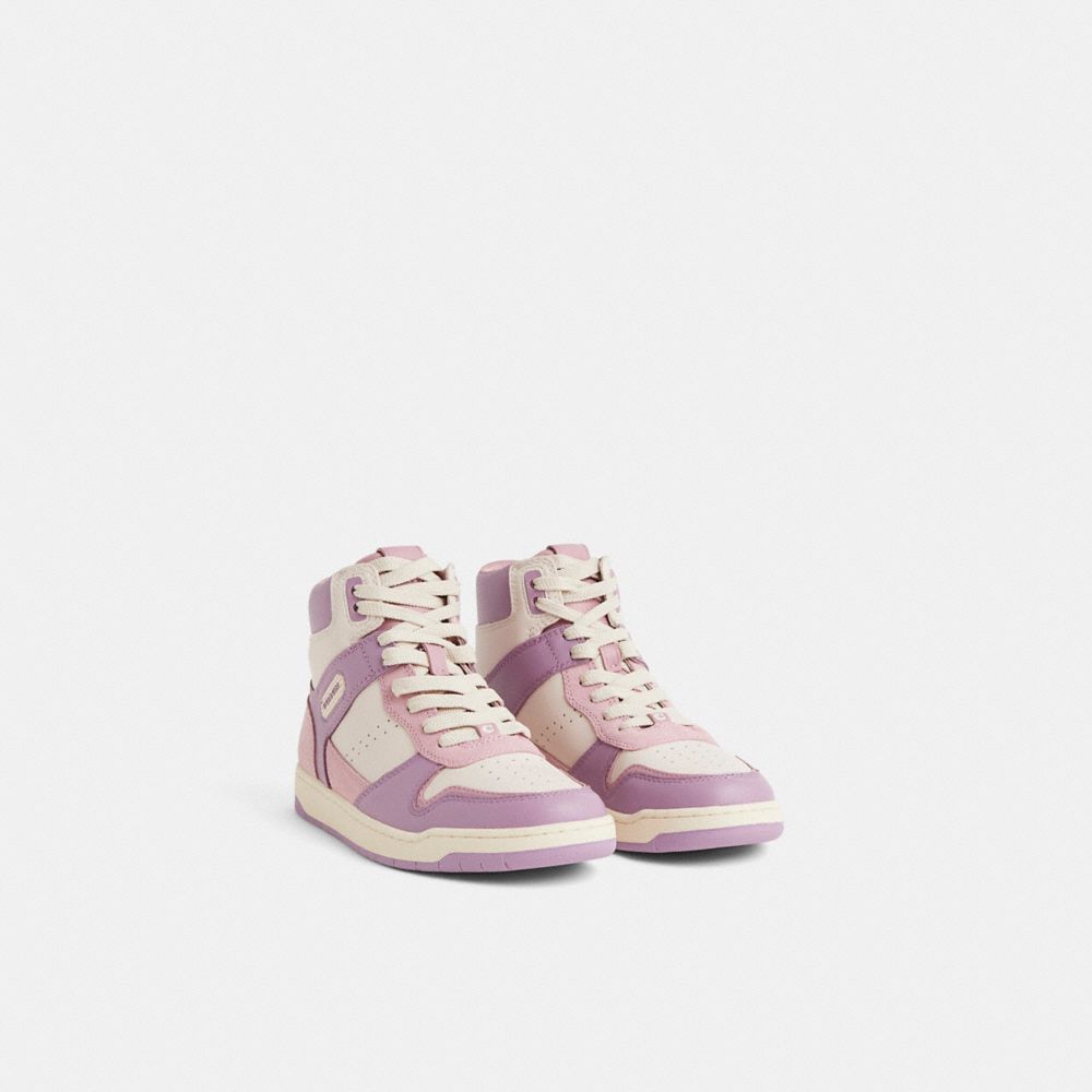 Coach Restored High Top Sneaker In Purple