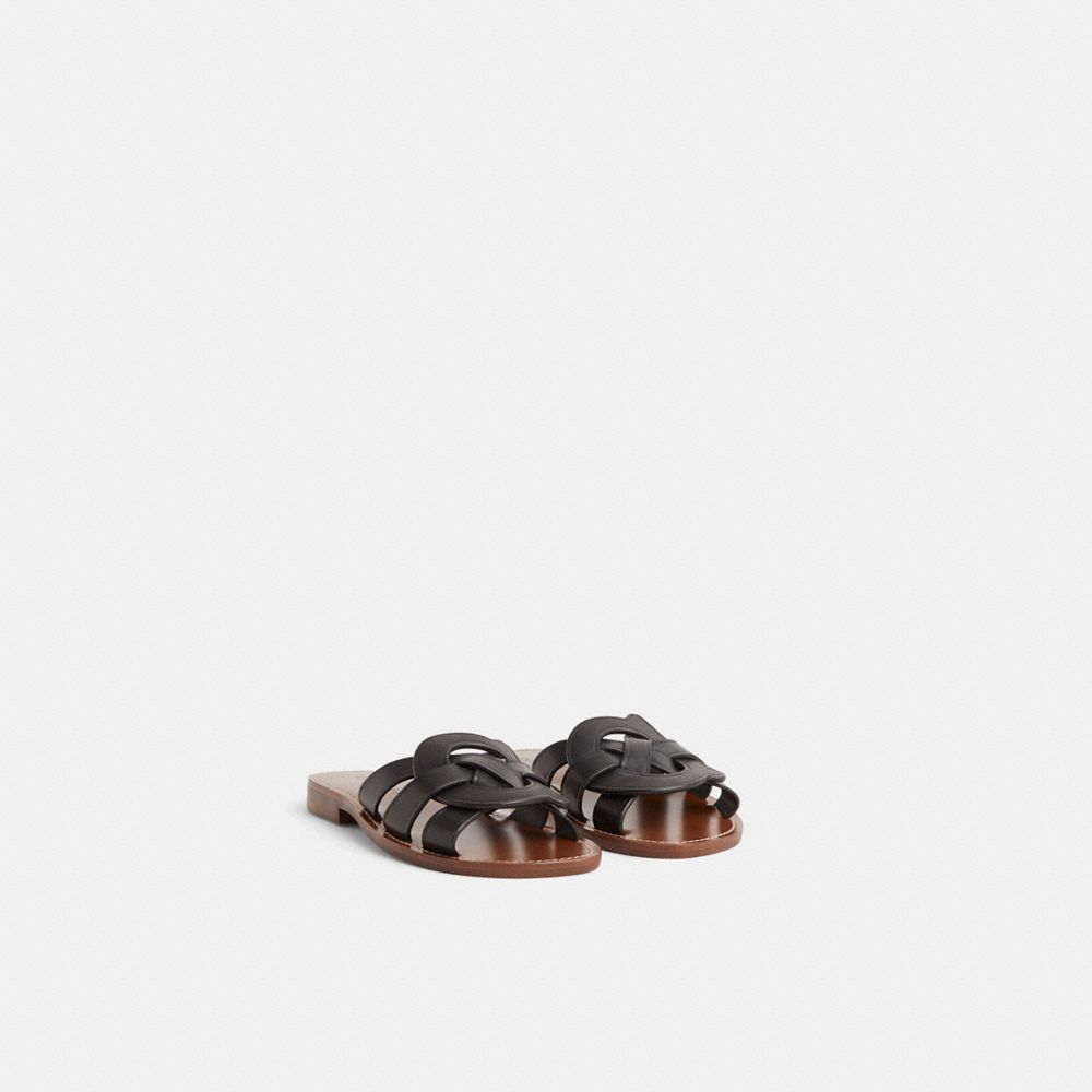 Coach Restored Issa Sandal In Black