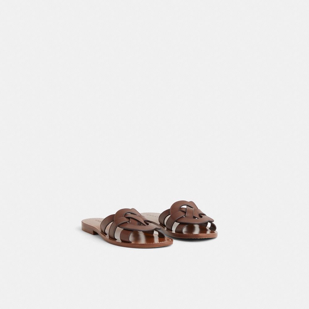 Coach Restored Issa Sandal In Brown