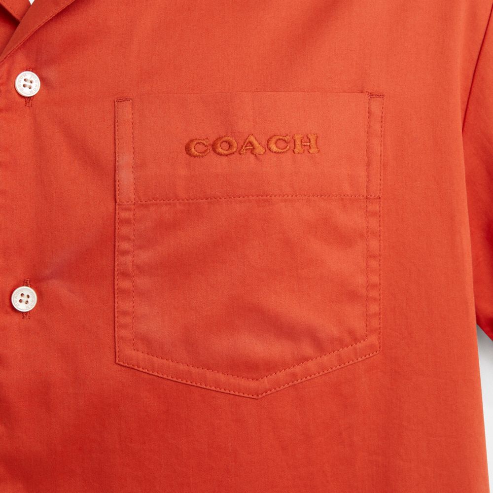 COACH®,Restored Solid Camp Shirt,,Scale View