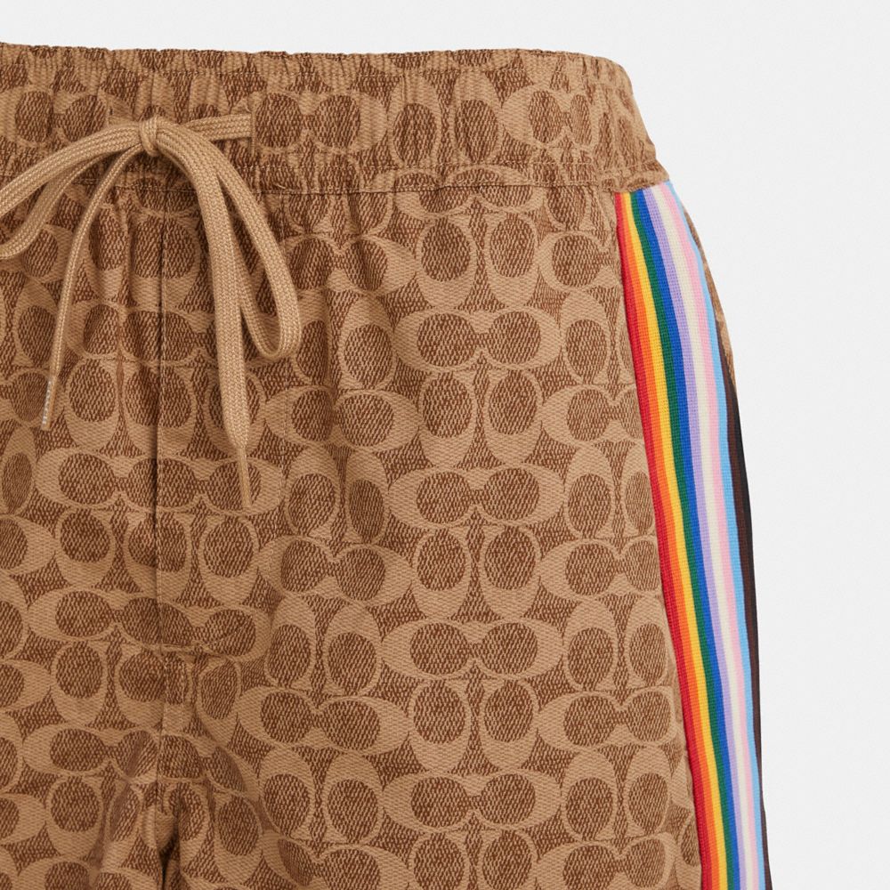 COACH®,Restored Rainbow Signature Shorts,,Scale View