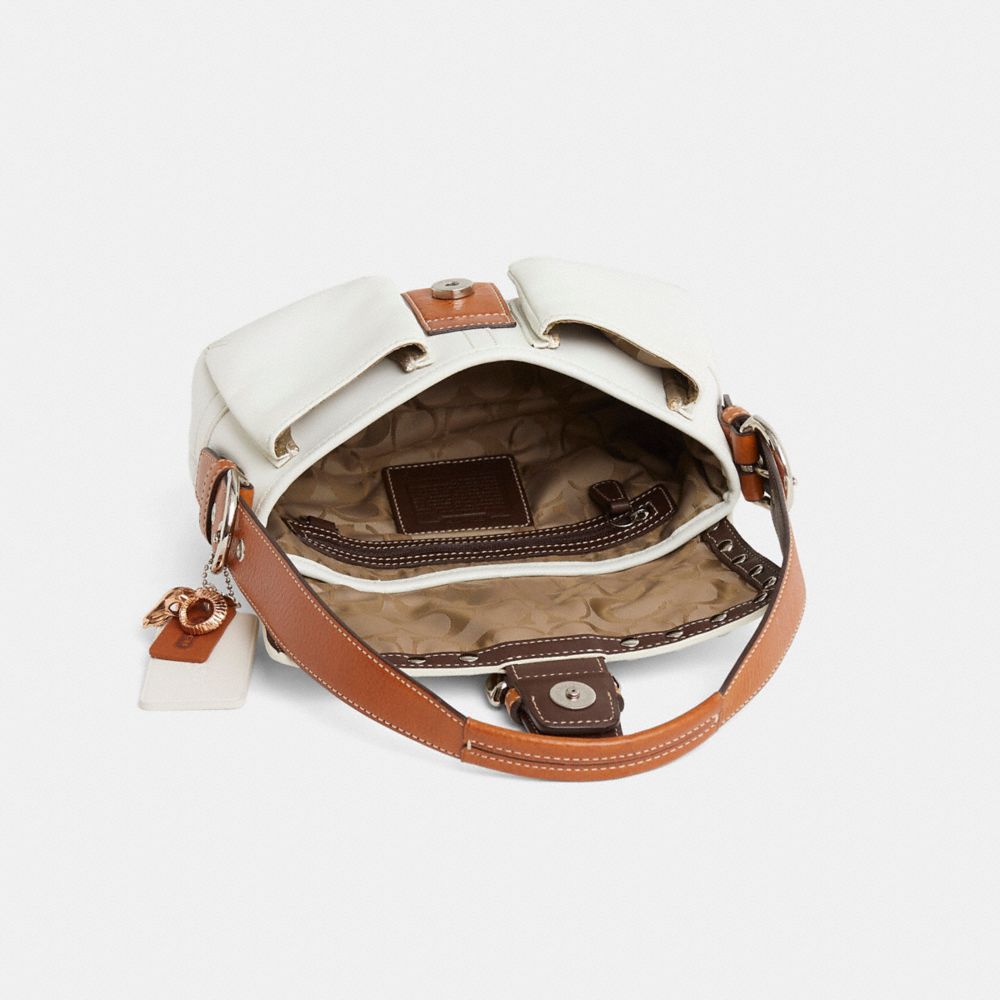 COACH®,Upcrafted Vintage Soho Small Pocket Flap Bag,,Inside View,Top View