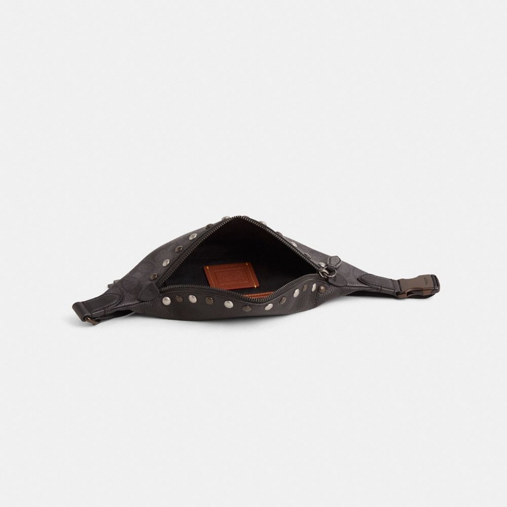 COACH®,Upcrafted Charter Belt Bag 7,,Inside View,Top View