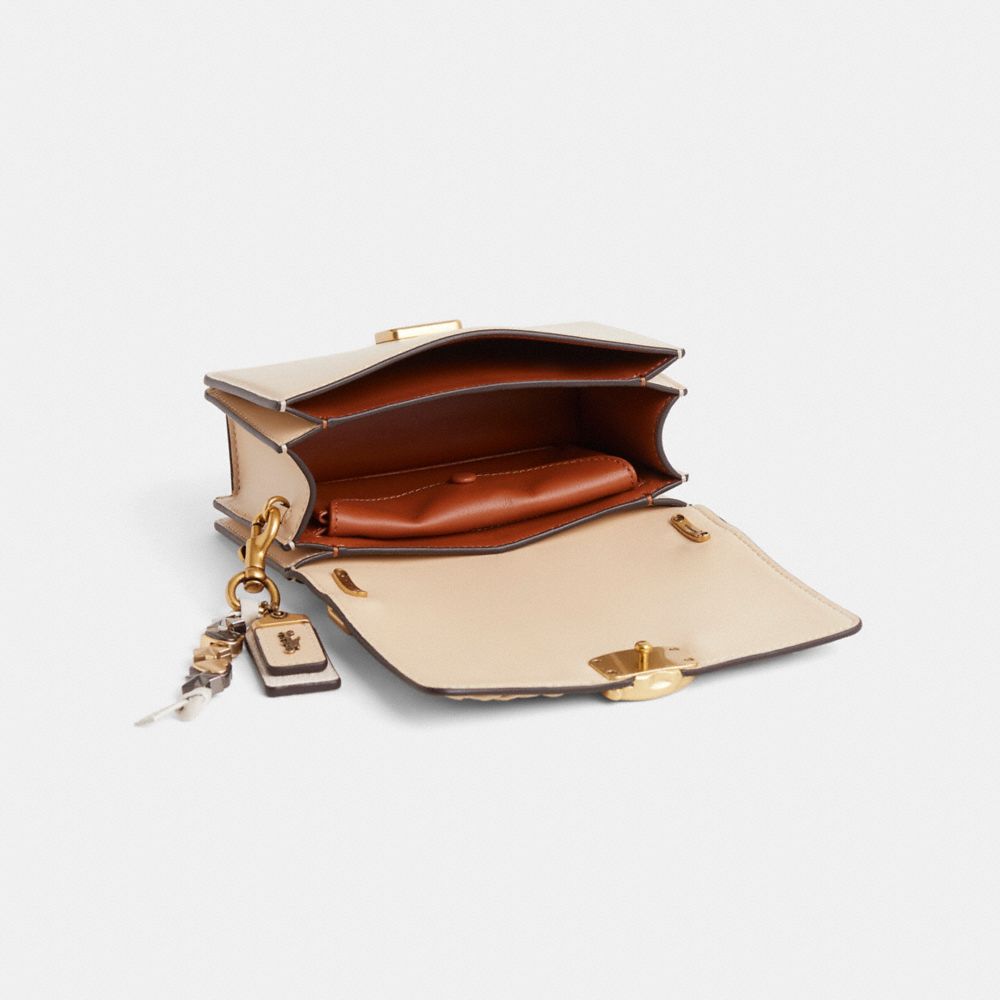 COACH®,Upcrafted Bandit Crossbody,Beige,Inside View,Top View