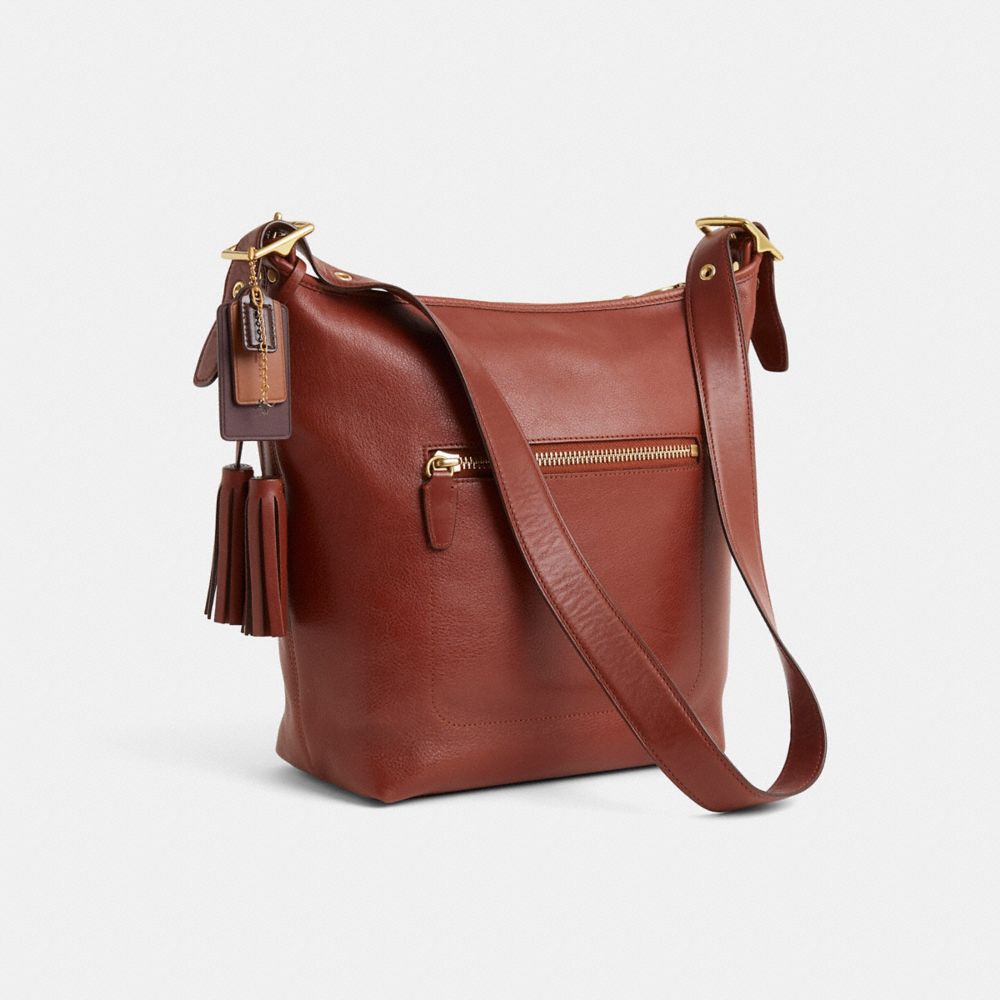 COACH®,Laiton/Cognac,Angle View