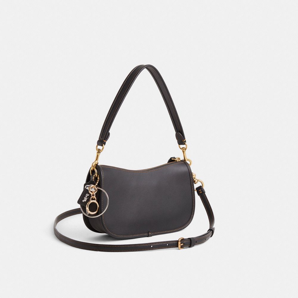 COACH®,Upcrafted Swinger Bag,,Angle View