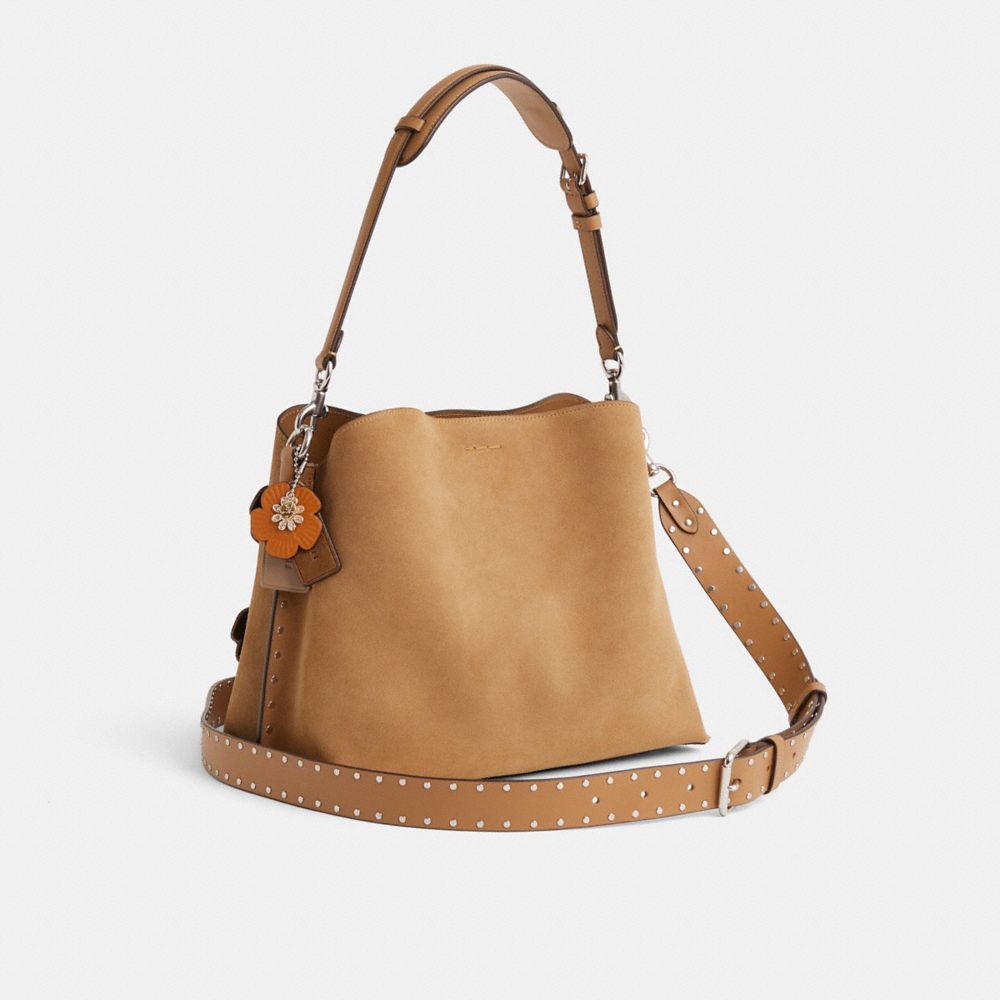 COACH®,Upcrafted Willow Shoulder Bag,,Angle View