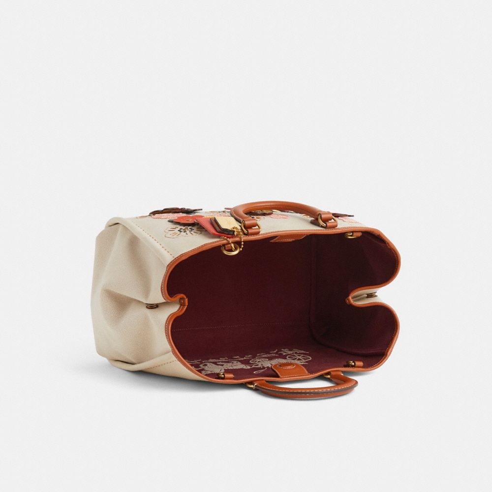 COACH®,Upcrafted Reese Tote,Cream,Inside View,Top View