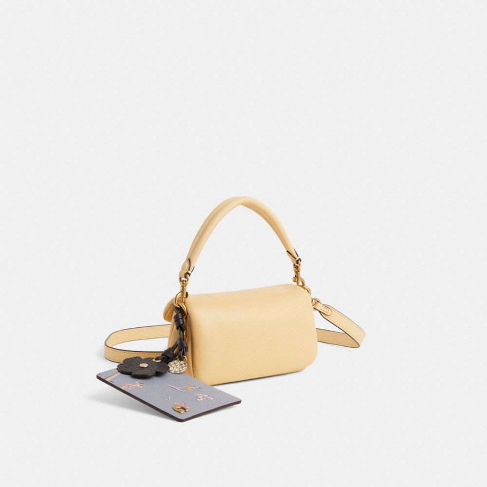 COACH®,Upcrafted Pillow Tabby Shoulder Bag 18,Cream,Angle View