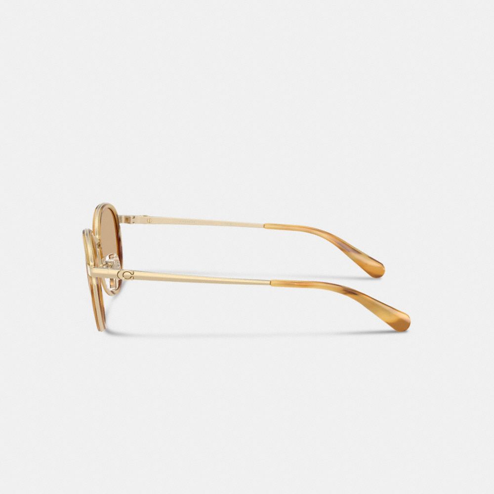 Женские солнцезащитные очки Coach Chunky Narrow Rectangle Sunglasses — фото 3
