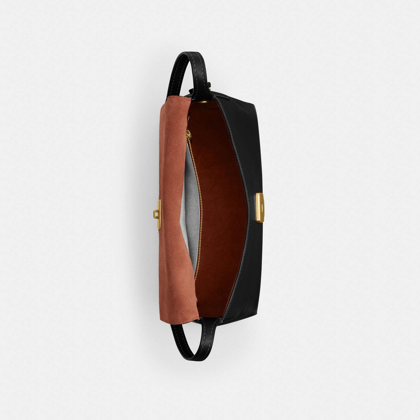 Женская сумка Coach Chelsea Shoulder Bag 30, цвет: Латунный / Чёрный — фото 4