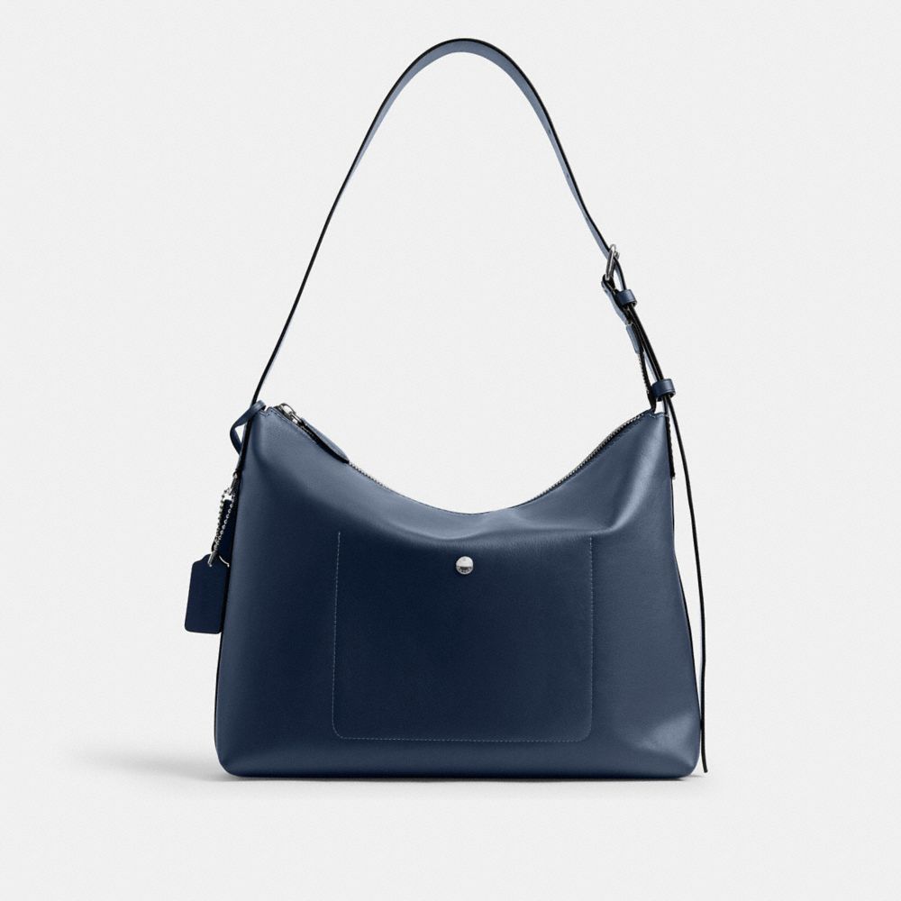 COACH®,Mott Messenger Bag 38,Leather,Messenger Bag,Adjustable,Casual,,Back View