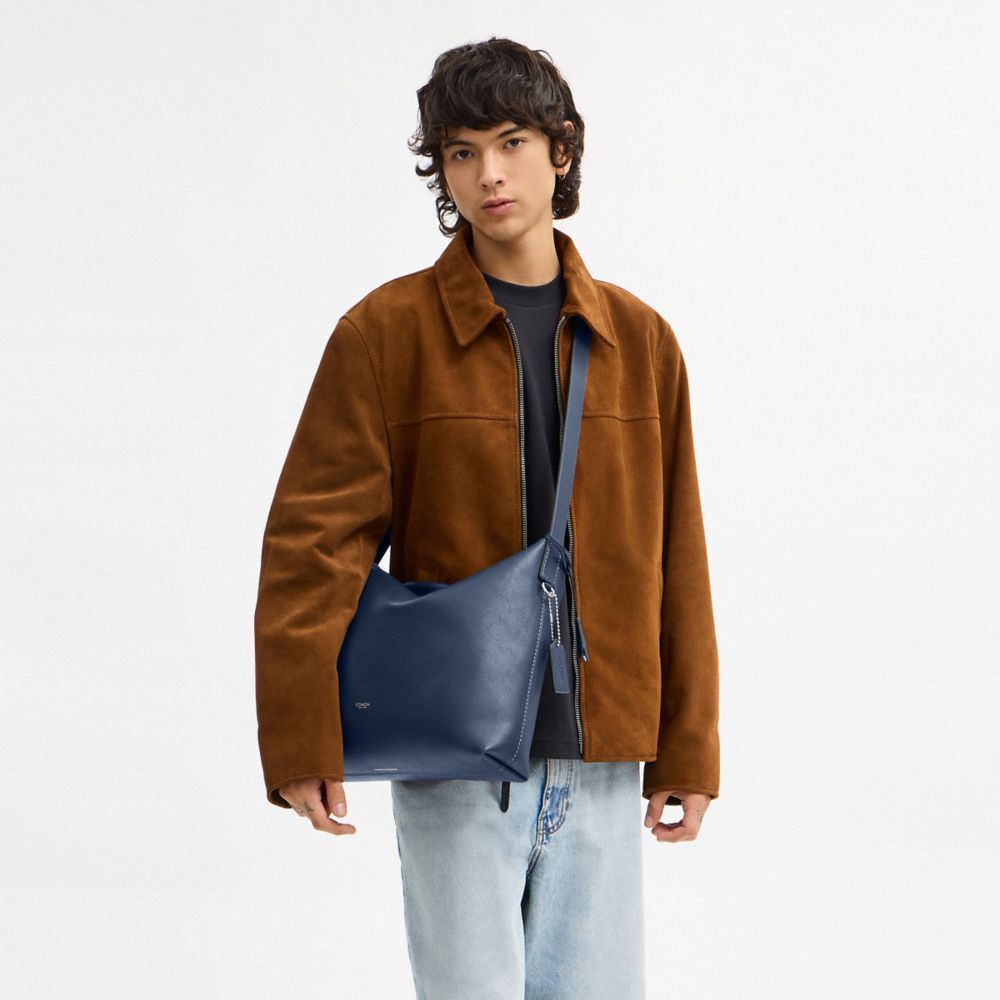 COACH®,Mott Messenger Bag 38,Leather,Crossbody,Adjustable,Casual,,Detail View