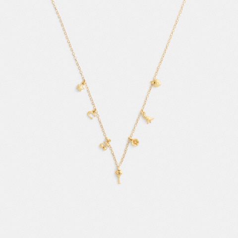 Женские брелоки Coach Mini Icons Charm Necklace