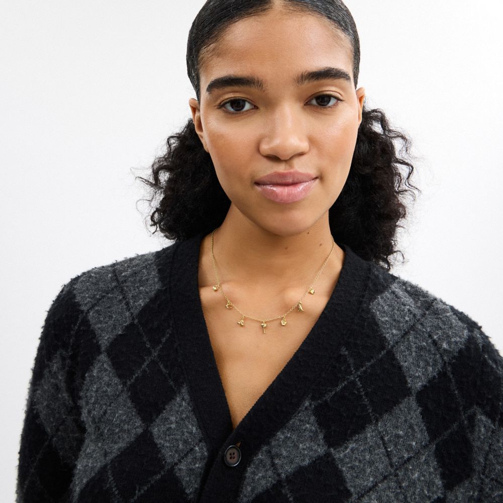 Женские брелоки Coach Mini Icons Charm Necklace — фото 3