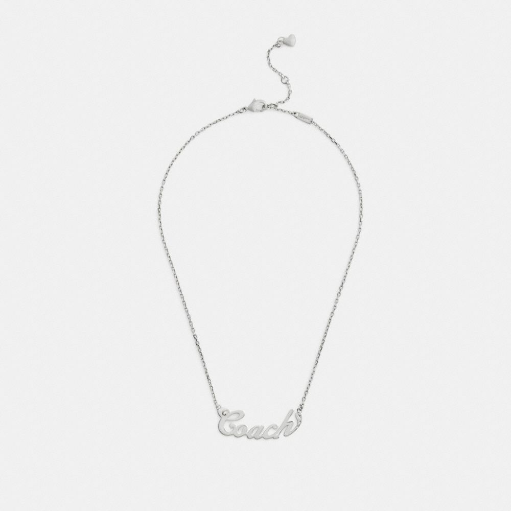 Coach Script Nameplate Necklace — фото 2