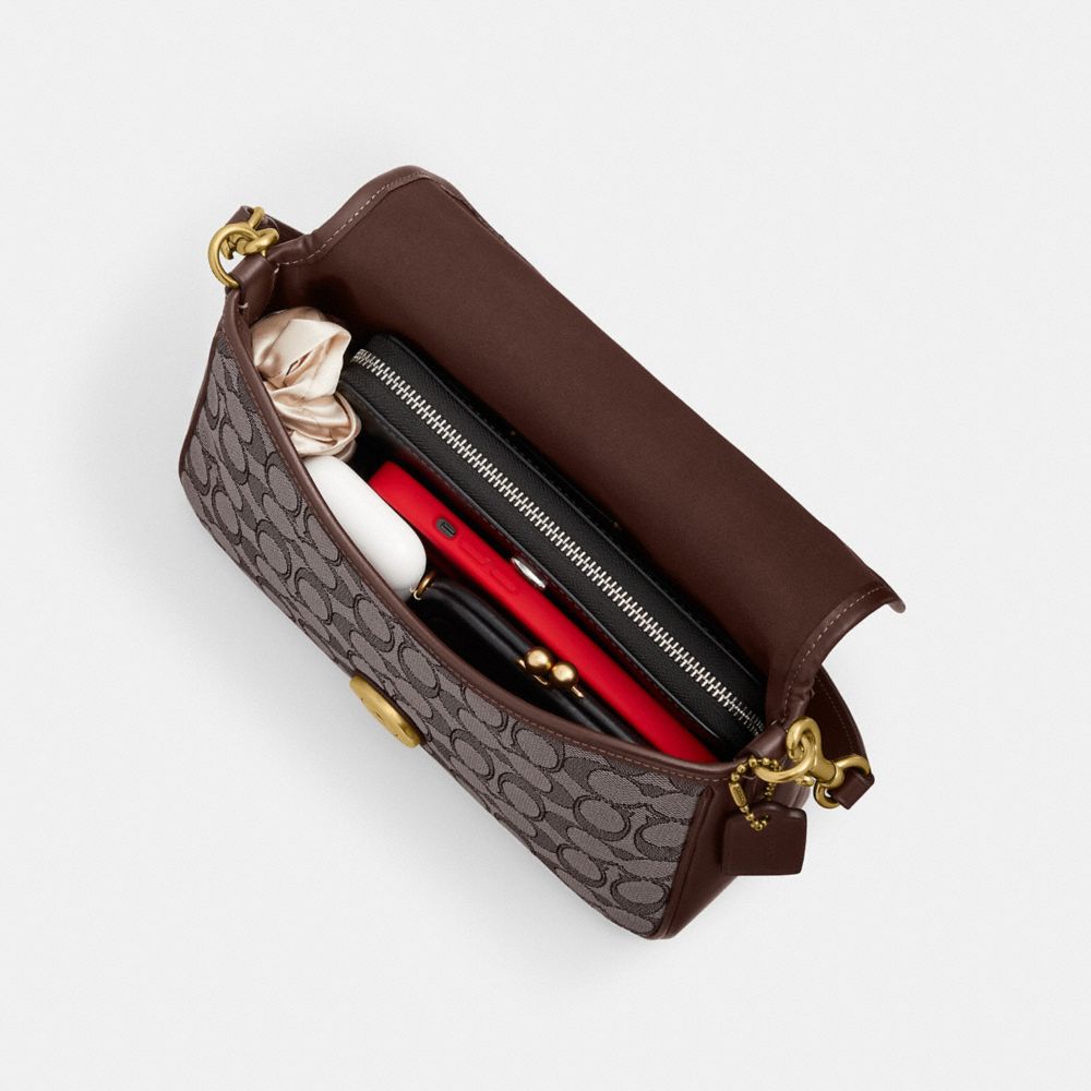 Soft Tabby Shoulder Bag In Signature Jacquard