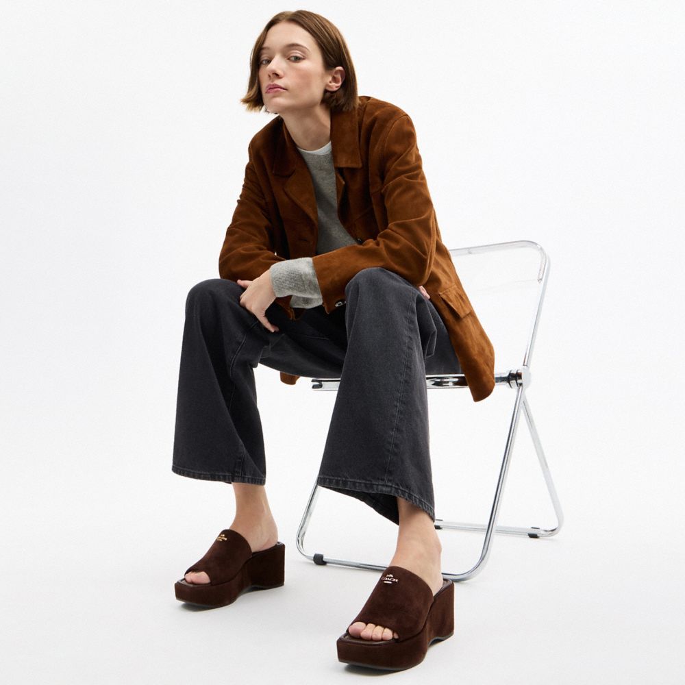 COACH®,Phoebe Platform Sandal,,Detail View