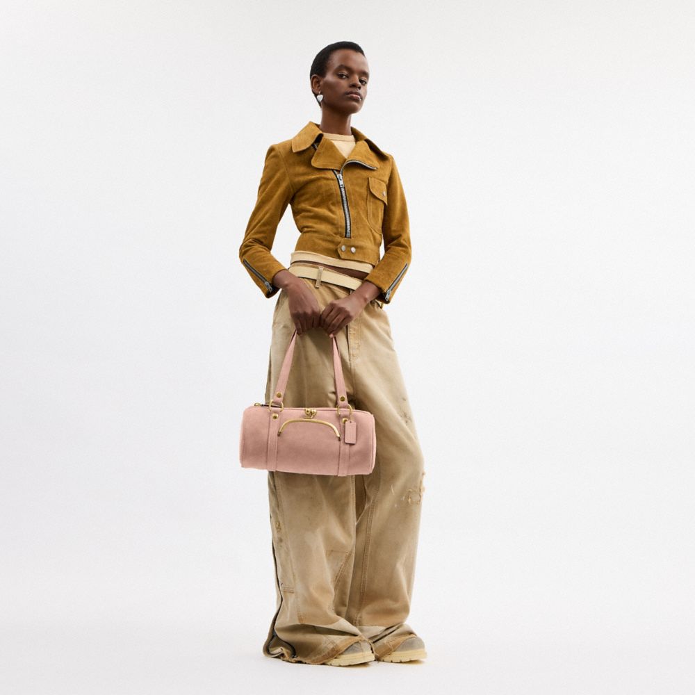 COACH®,Buy Now Kisslock Barrel Bag,,Detail View