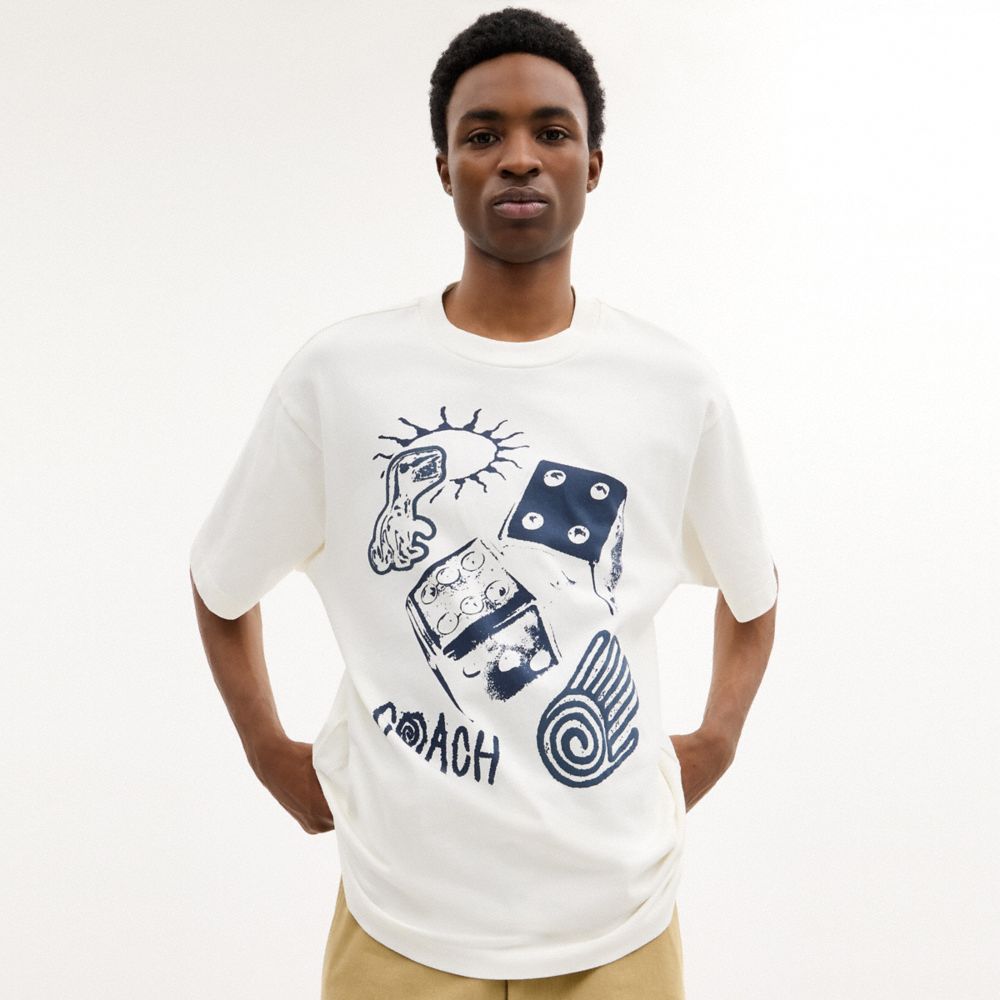ダイス コラージュ リラックスド Tシャツ 2