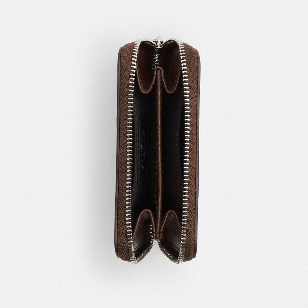 Coach Zip Around Wallet In Upcrafted Leather In Brown