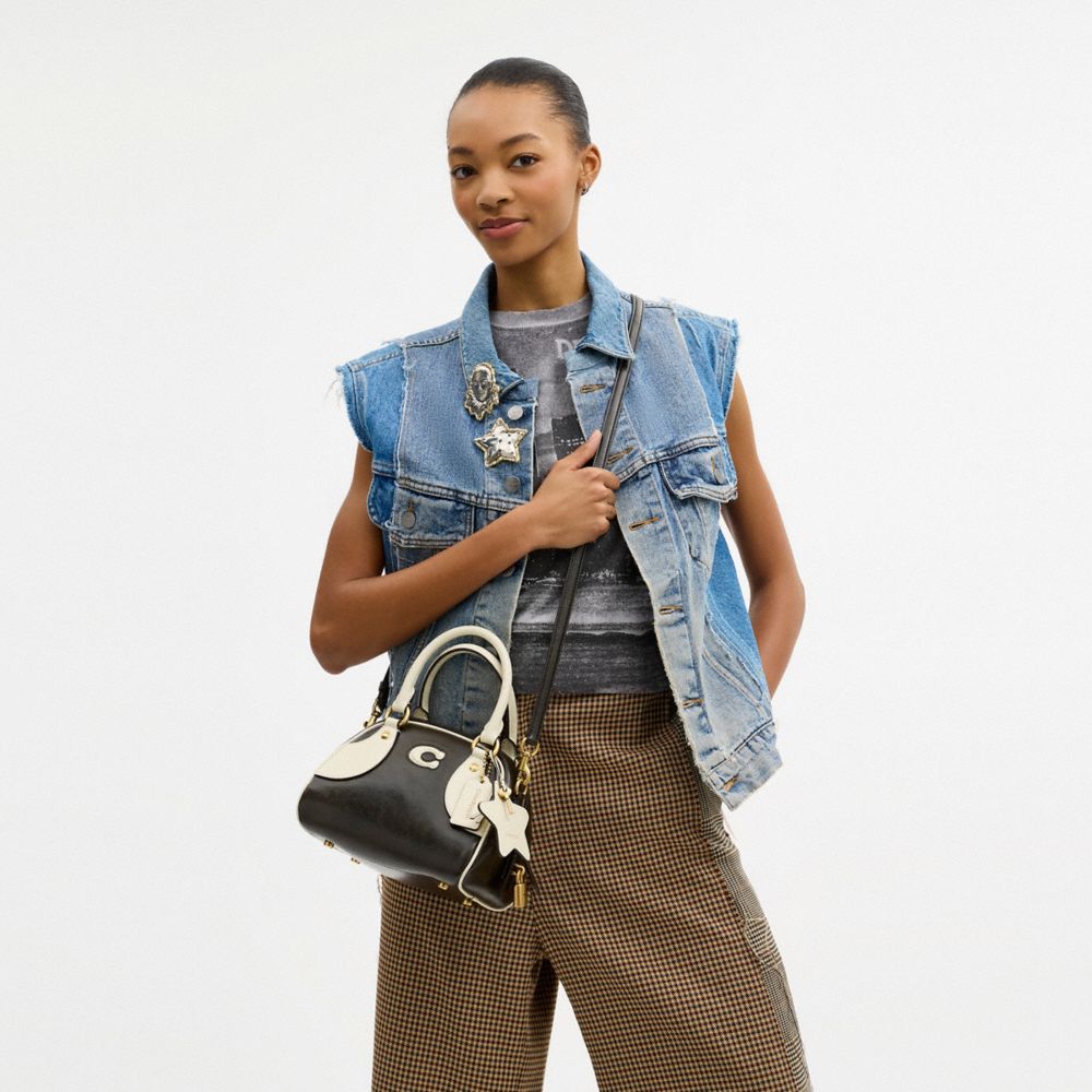 COACH®,Bowling Top Handle Bag,,Detail View