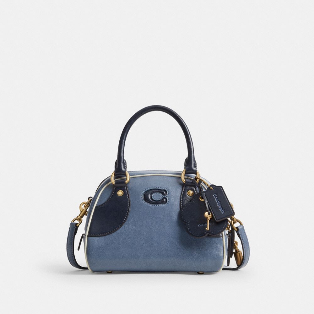 COACH®,Bowling Top Handle Bag,,Front View