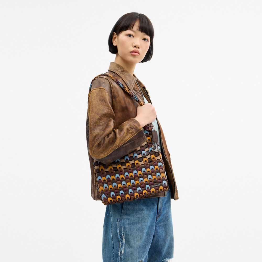 COACH®,Link Shoulder Bag,,Detail View