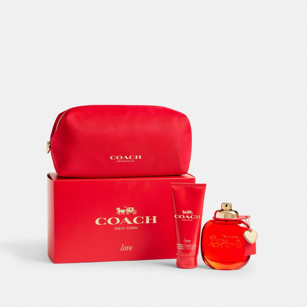 Coach Love Eau De Parfum 3 Piece Pouch Set In Multi