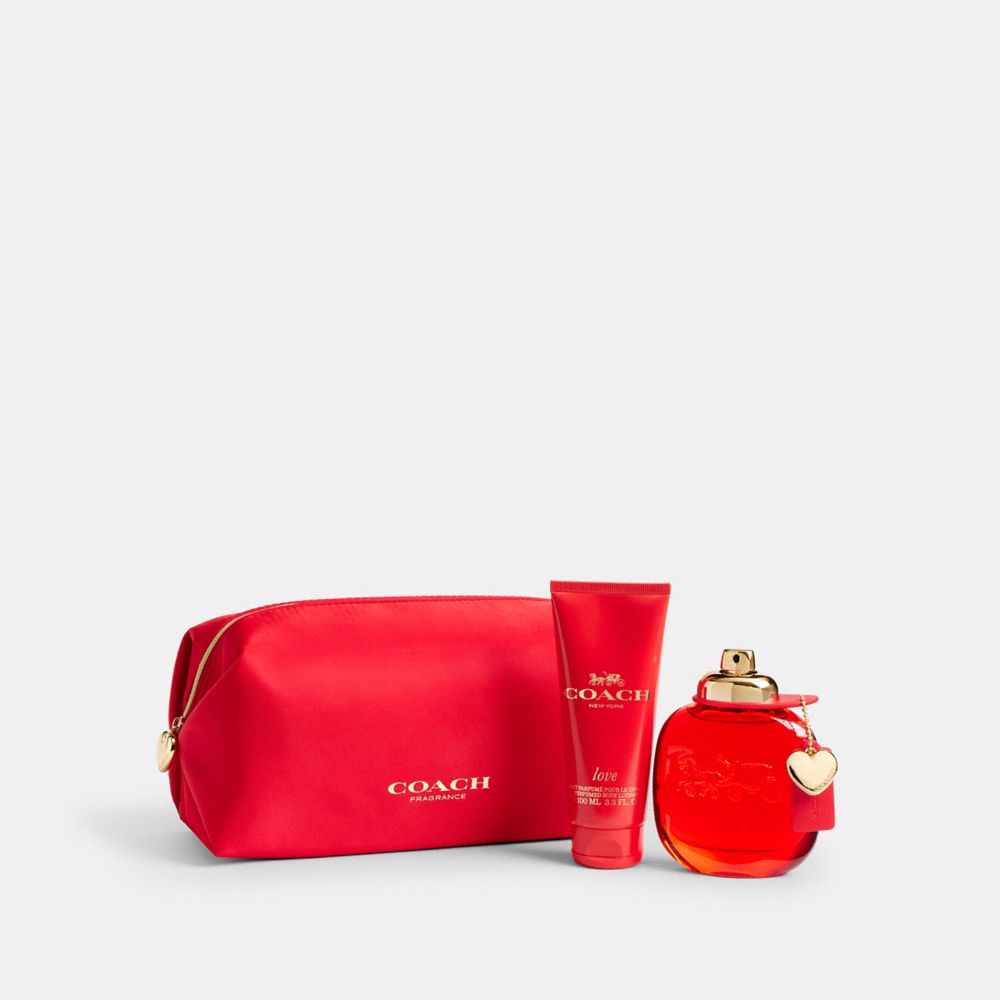 COACH®,Love Eau De Parfum 3 Piece Pouch Set,,Front View