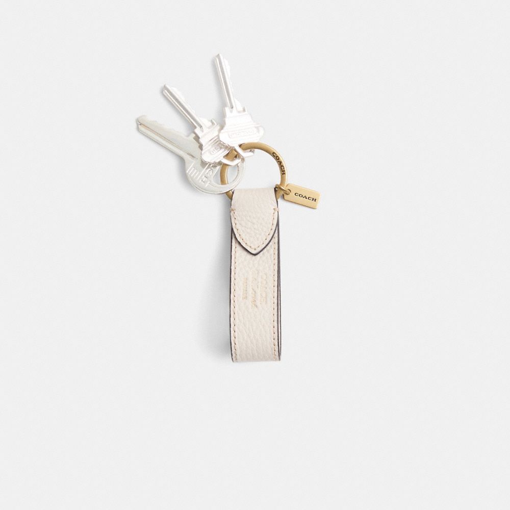 COACH®,Remade Loop Key Ring,Key Chain,,Angle View