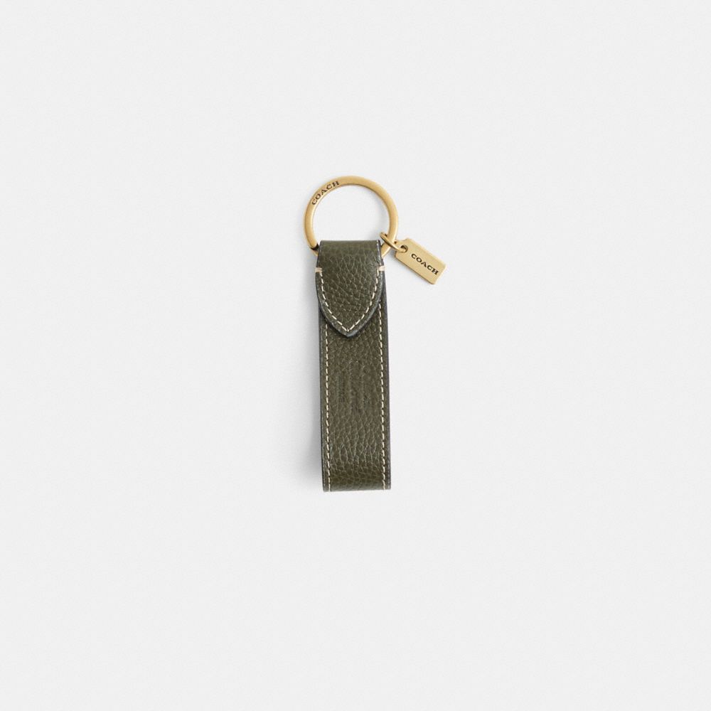 COACH®,Remade Loop Key Ring,Key Chain,,Front View