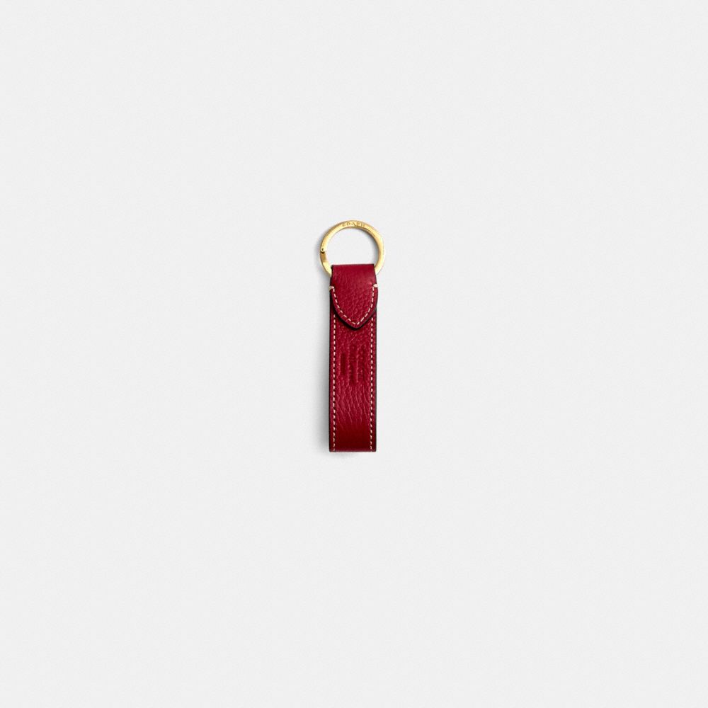 Coach Remade Loop Key Ring In Multi