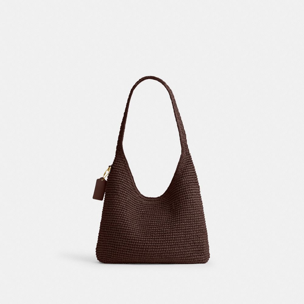 COACH®,Brooklyn Shoulder Bag 28,Brown,Back View