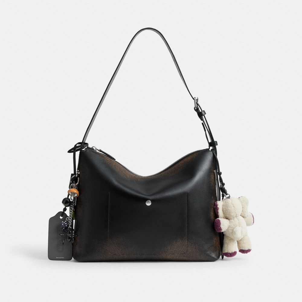 Мужские сумки Coach Mott Messenger 38 In Loved Leather With Charms — фото 3