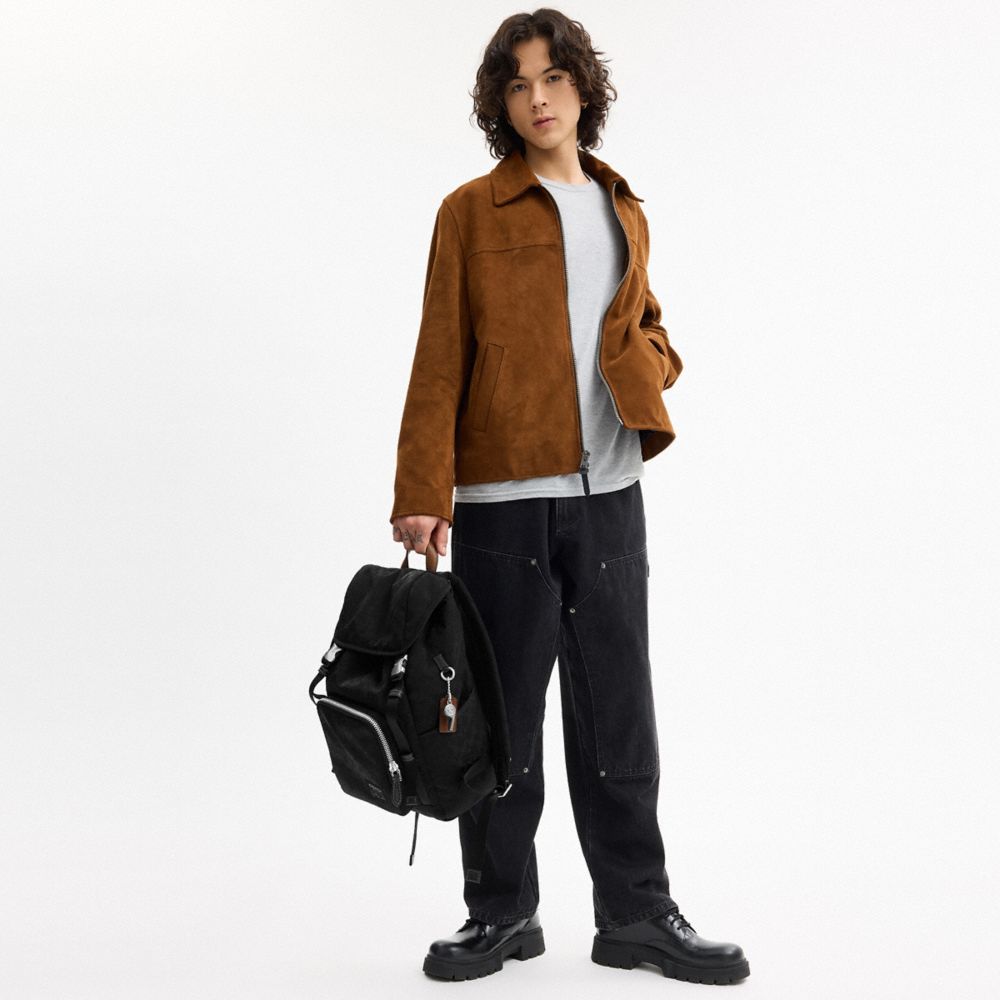 COACH®,Logan Backpack In Signature Nylon,,Detail View