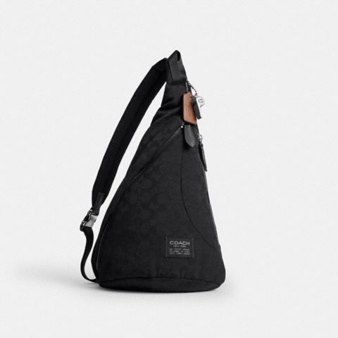 Coach Lachlan Sling In Signature Nylon