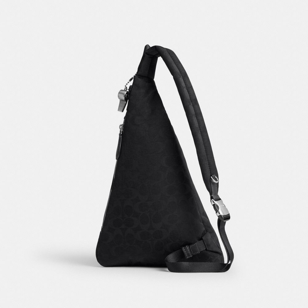 Coach Lachlan Sling In Signature Nylon — фото 3