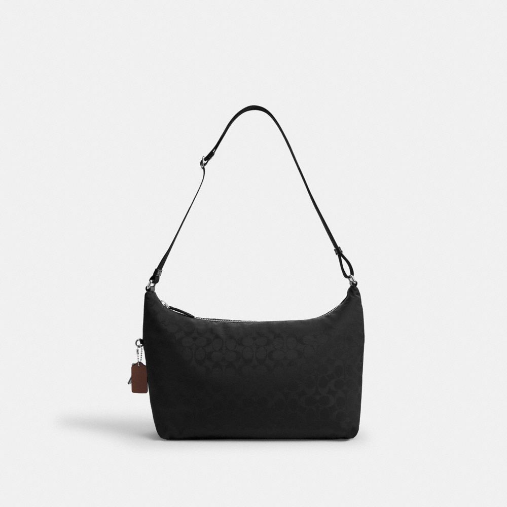 COACH®,Leo Crossbody In Signature Nylon,,Back View