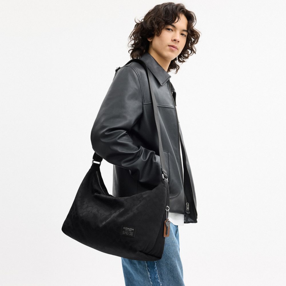 Coach Leo Crossbody In Signature Nylon — фото 4