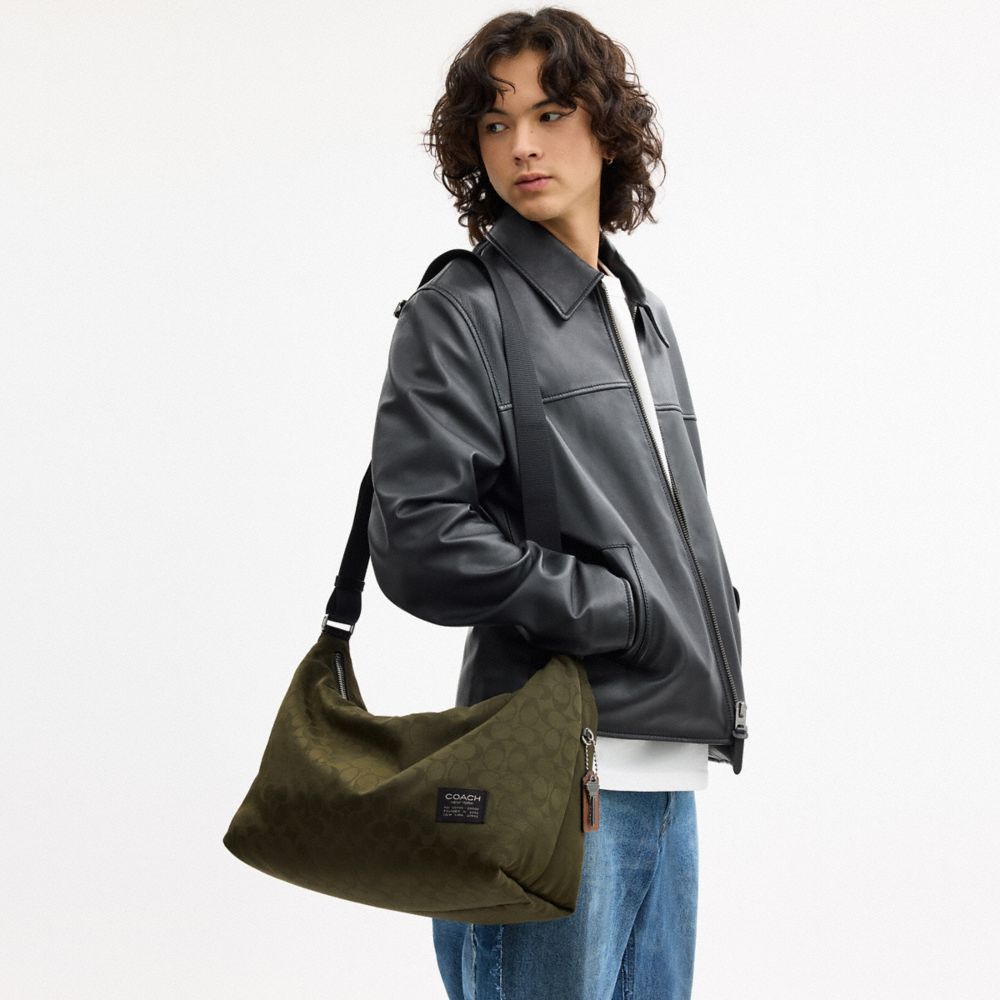 COACH®,Leo Crossbody In Signature Nylon,,Detail View