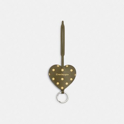 Брелоки Coach Heart Bag Charm With Key Ring