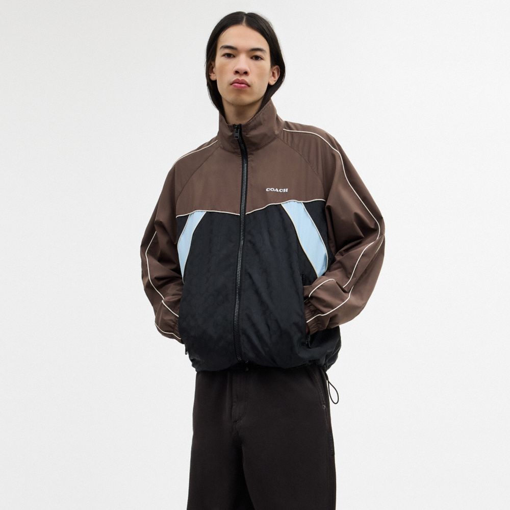Мужские куртки Coach Track Jacket In Recycled Polyester — фото 2