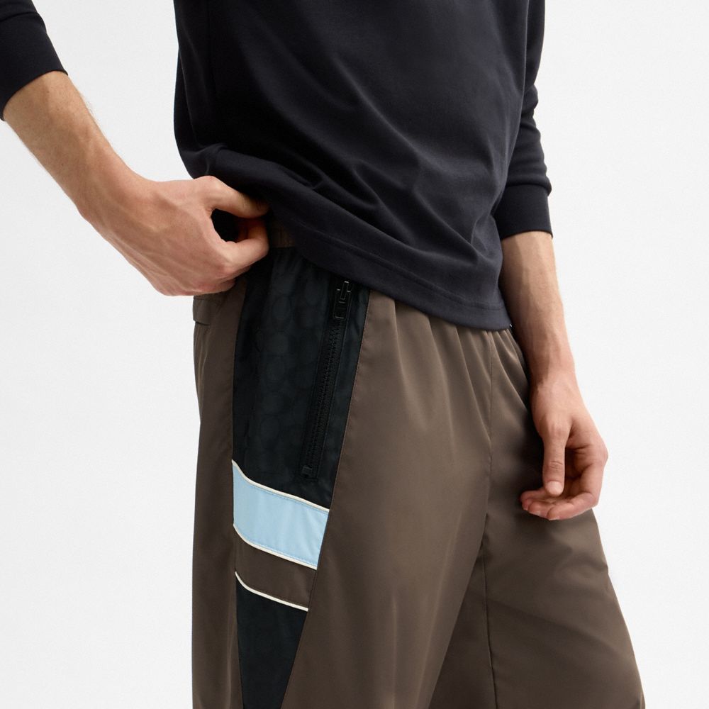 Мужские брюки Coach Straight Leg Track Pants In Recycled Polyester — фото 4