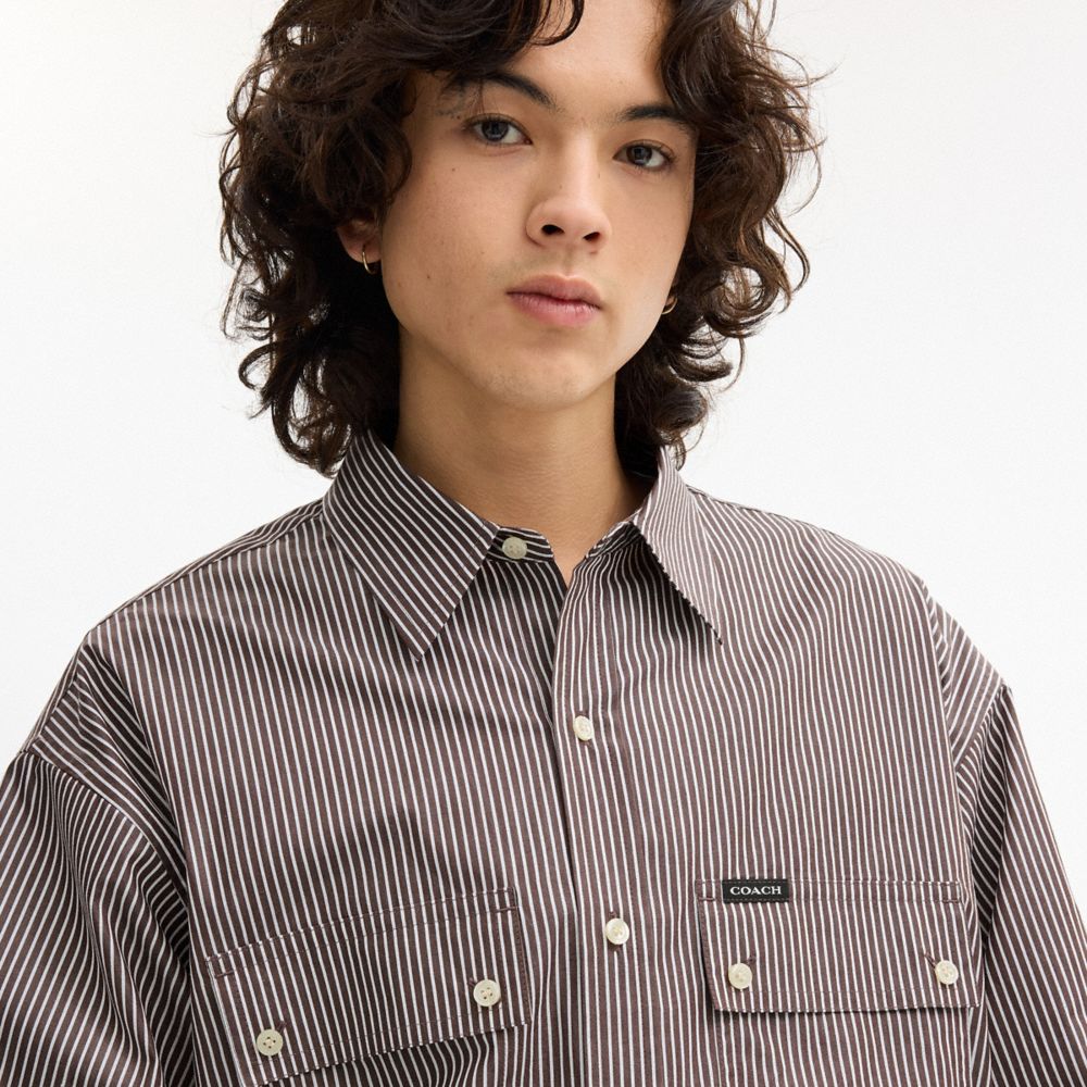 Coach Long Sleeve Button Up Shirt — фото 4