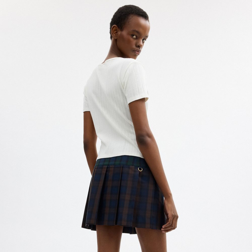 Coach | Brain Dead Mini Plaid Pleated Skirt — фото 3